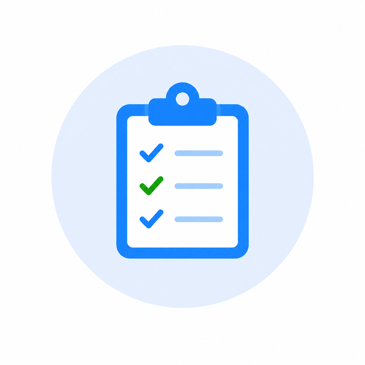 Clipboard checklist